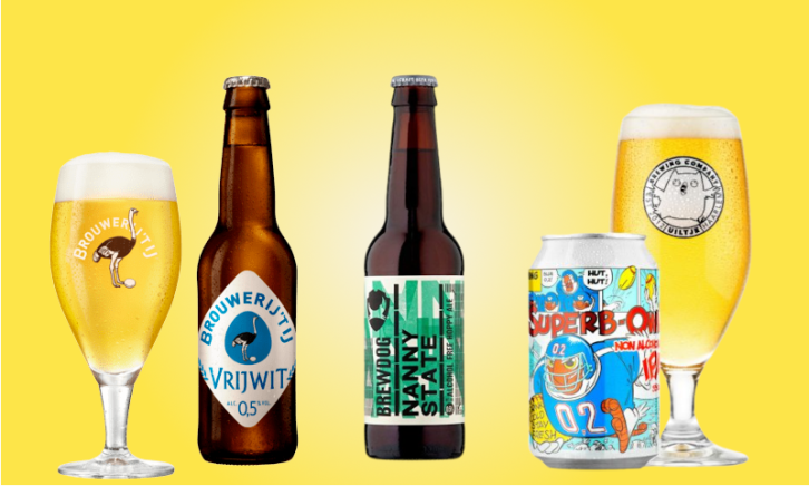 Drie alcoholarme bieren